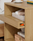 Solid Wood Rattan Nightstand - From Where - 