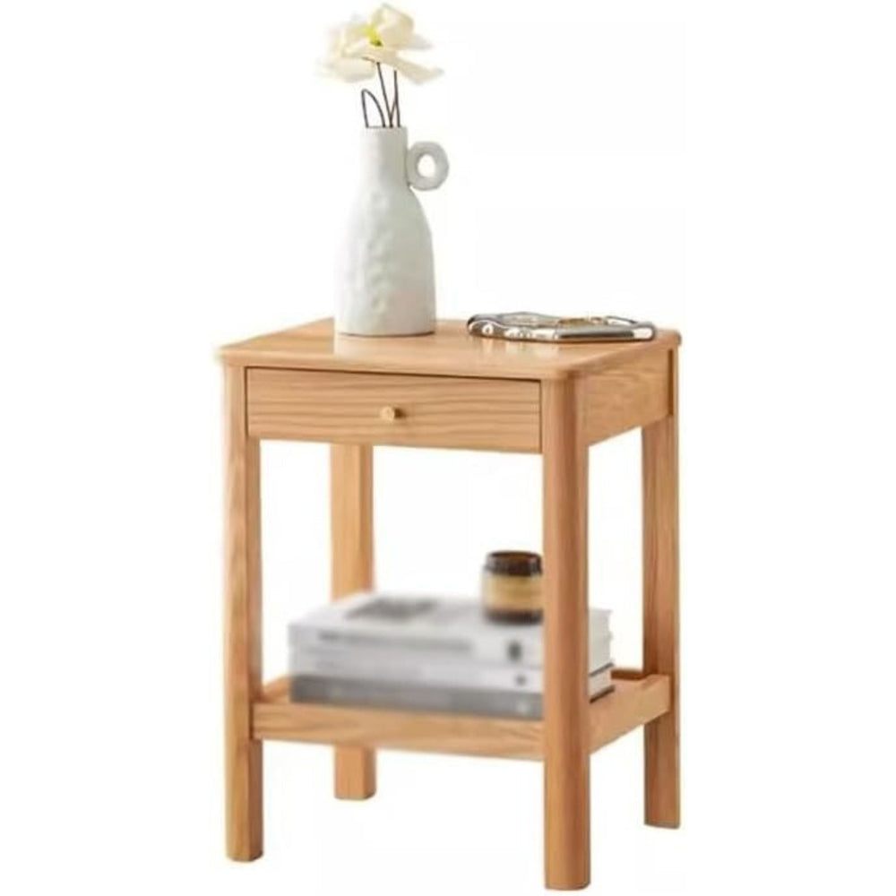 Solid Wood Rustic Side Table - From Where - 