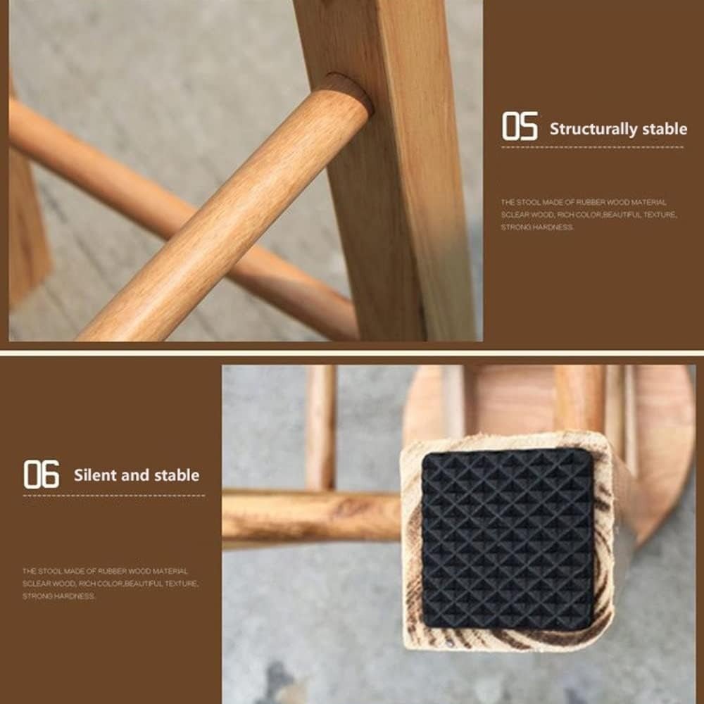 Solid Wood Tall Bar Stools - From Where - 