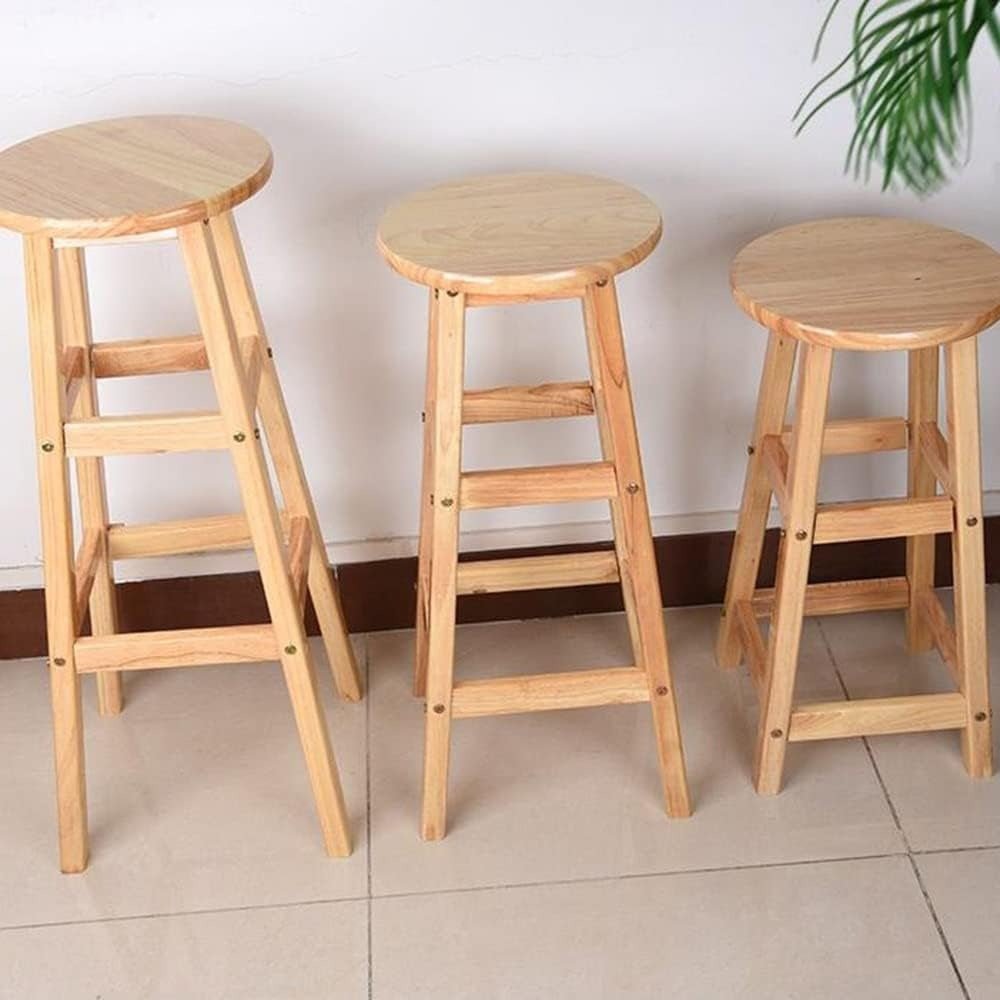 Solid Wood Tall Bar Stools - From Where - 