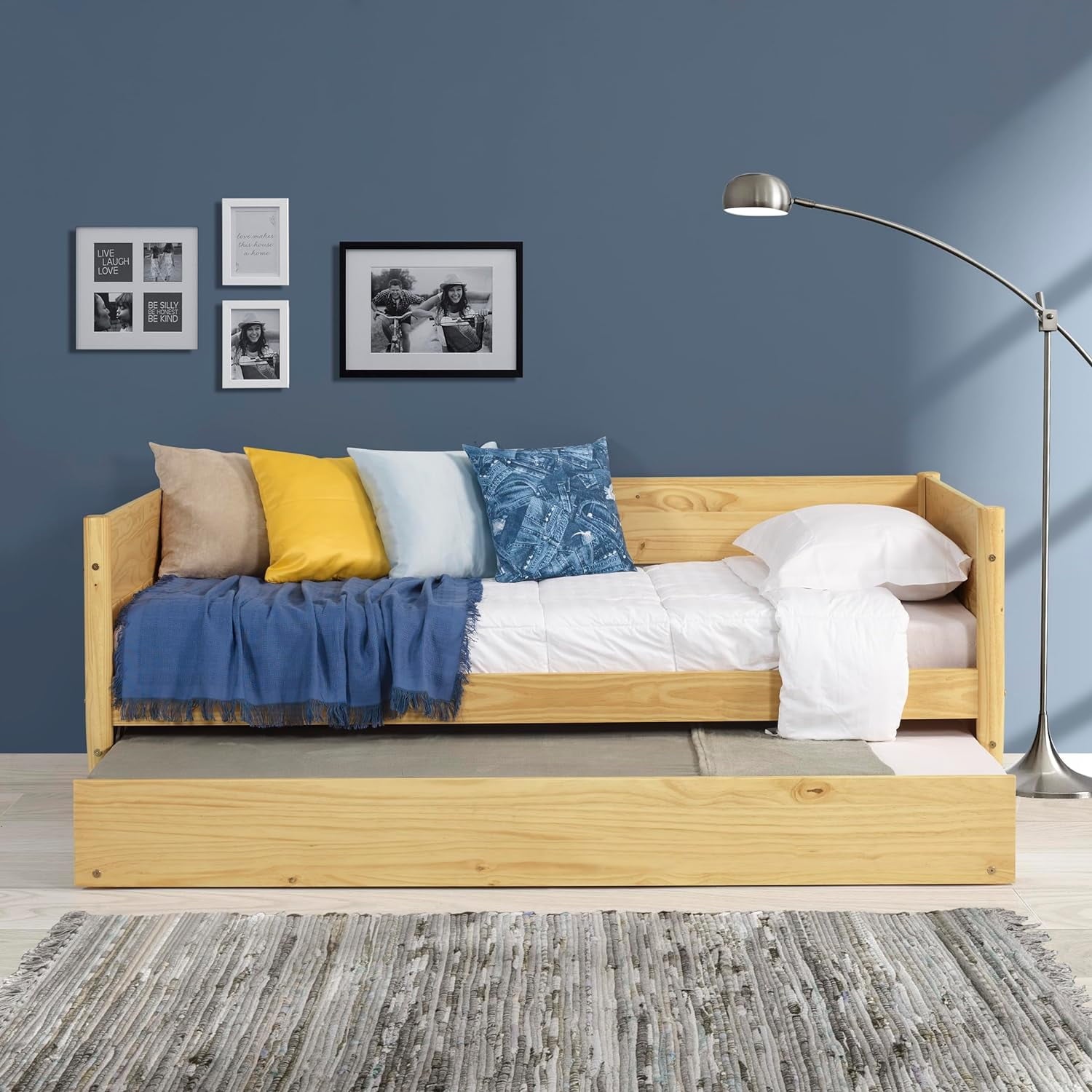 Solid Wood Twin Daybed and Trundle Set - From Where - 