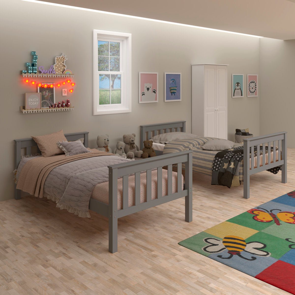 Solid Wood Twin - Over - Twin Bunk Bed - From Where - 