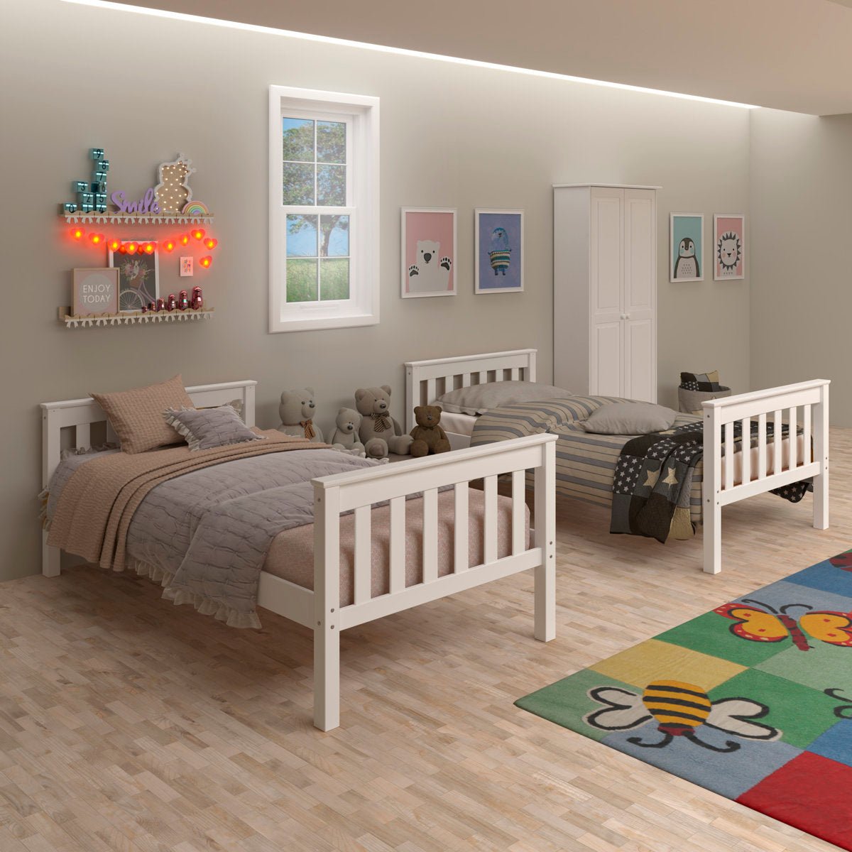 Solid Wood Twin - Over - Twin Bunk Bed - From Where - 
