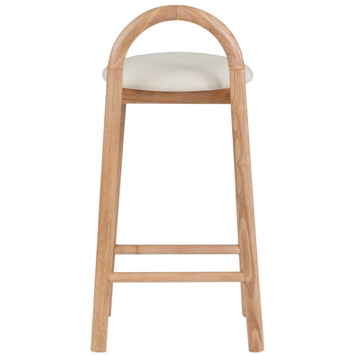 Solid Wood Upholstered Counter Stool - From Where - 