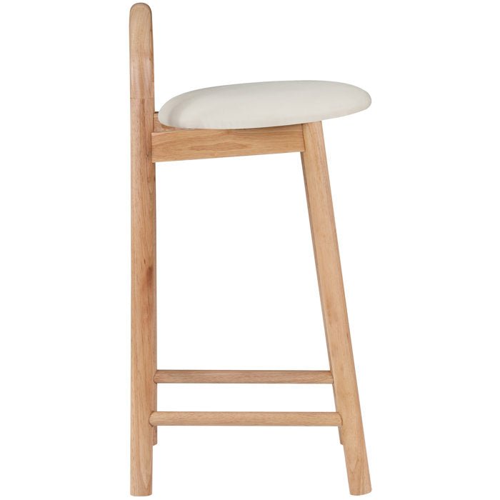 Solid Wood Upholstered Counter Stool - From Where - 