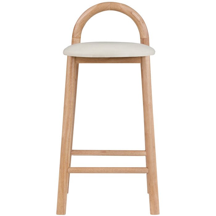 Solid Wood Upholstered Counter Stool - From Where - 