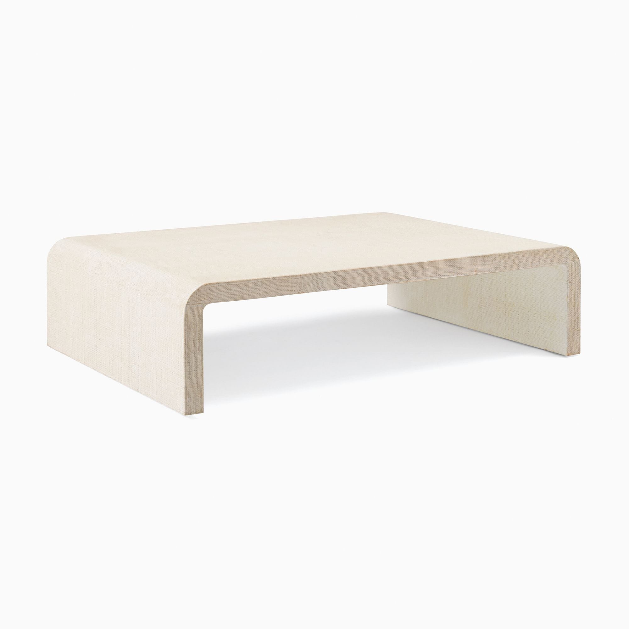 Solstice Painted Raffia Low Coffee Table (44"–50") - From Where Finds - 