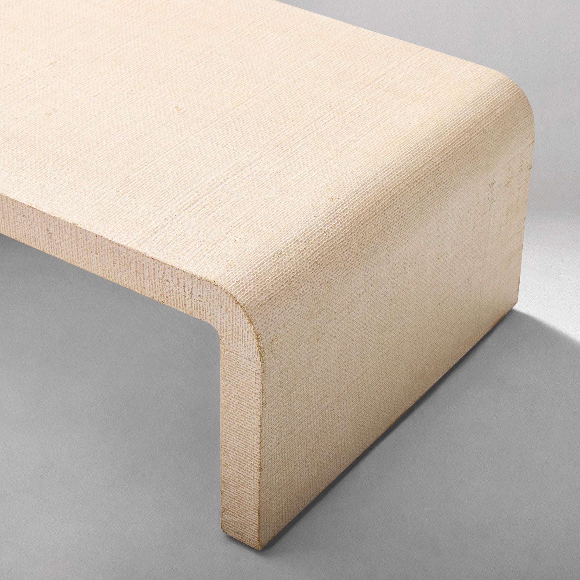 Solstice Painted Raffia Low Coffee Table (44"–50") - From Where Finds -