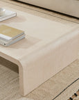 Solstice Painted Raffia Low Coffee Table (44"–50") - From Where Finds -