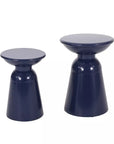 Soto Pedestal Iron Side Table (Set of 2) - From Where - 