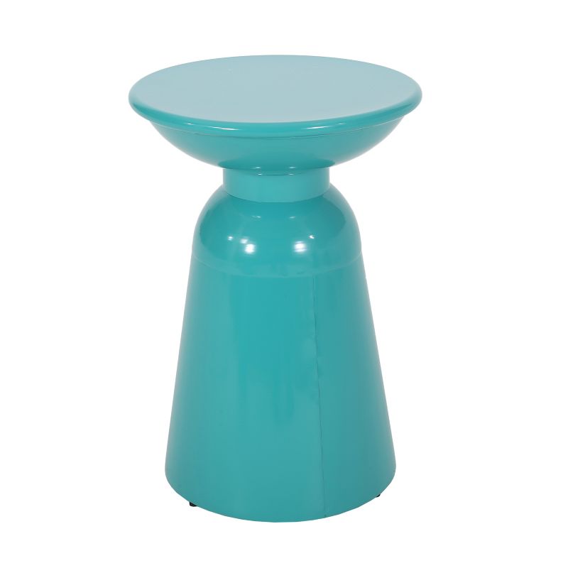 Soto Pedestal Iron Side Table (Set of 2) - From Where - 