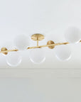Sphere & Stem 7 - Light Semi - Flush Mount - From Where - 