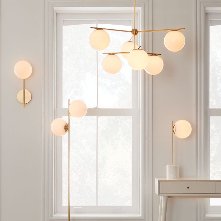 Sphere & Stem 7 - Light Semi - Flush Mount - From Where - 