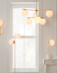 Sphere & Stem 7 - Light Semi - Flush Mount - From Where - 