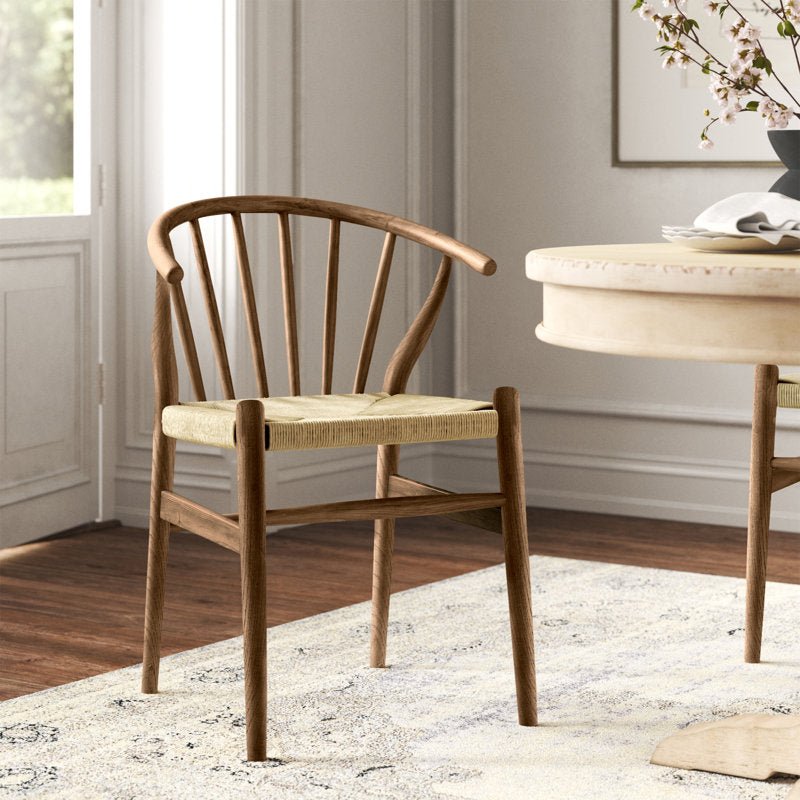 Spindle Wood Dining Side Chair - From Where - 