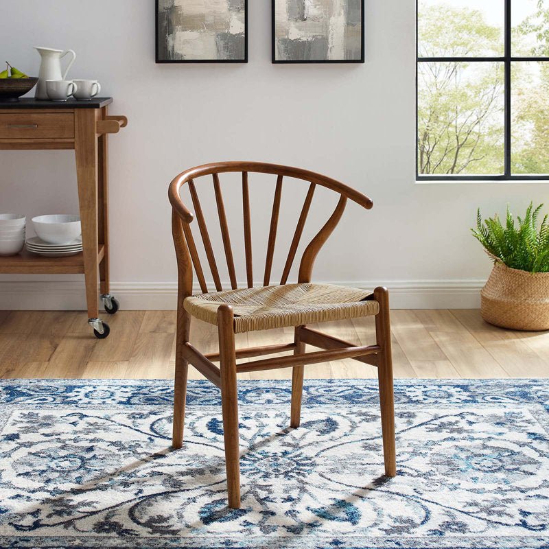 Spindle Wood Dining Side Chair - From Where - 