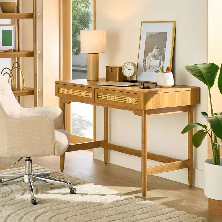 Springwood Caning Desk - From Where - 