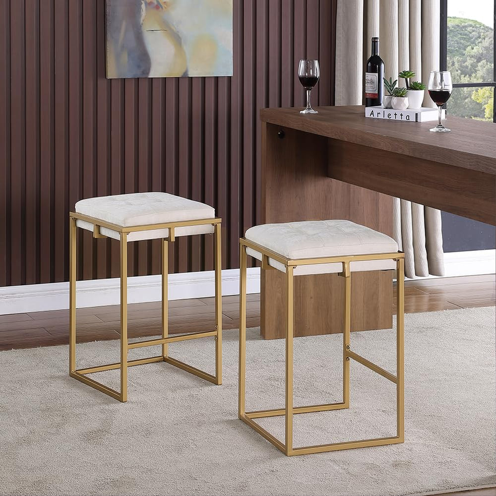 Square Chenille Bar Chairs (Set Of 2) - From Where - 