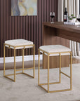 Square Chenille Bar Chairs (Set Of 2) - From Where - 