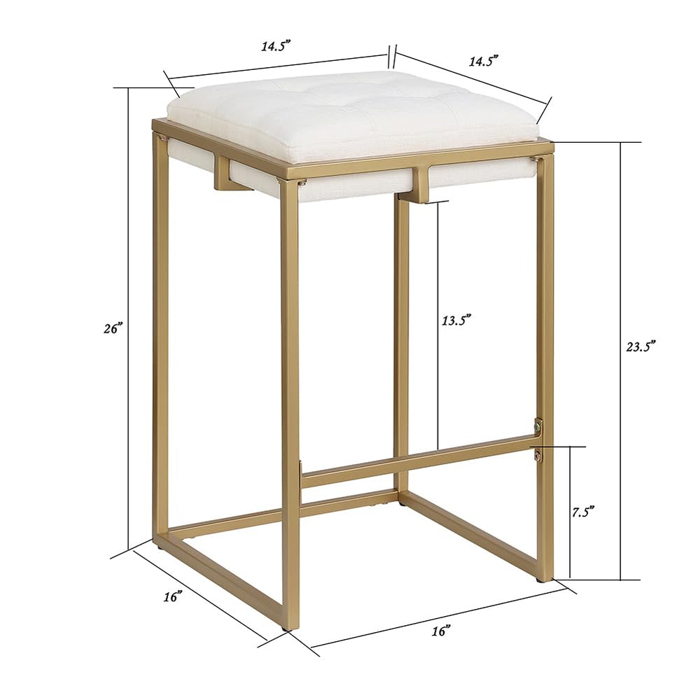 Square Chenille Bar Chairs (Set Of 2) - From Where - 