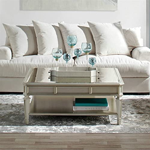 Square Coffee Table with Mirror Top - From Where - 
