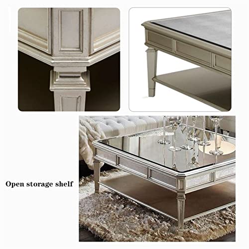 Square Coffee Table with Mirror Top - From Where - 