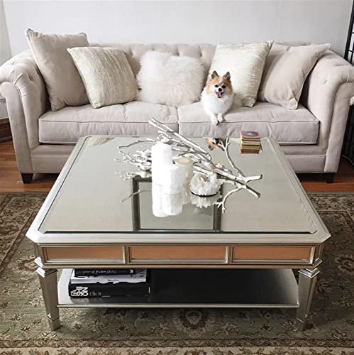 Square Coffee Table with Mirror Top - From Where - 