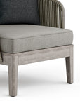 Square Contemporary Outdoor Conversation Chair - From Where - 