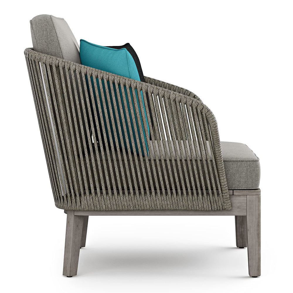 Square Contemporary Outdoor Conversation Chair - From Where - 