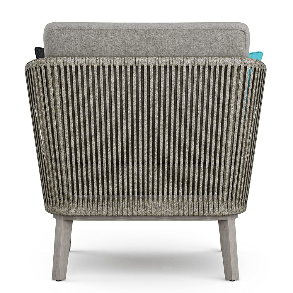 Square Contemporary Outdoor Conversation Chair - From Where - 