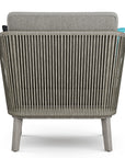 Square Contemporary Outdoor Conversation Chair - From Where - 