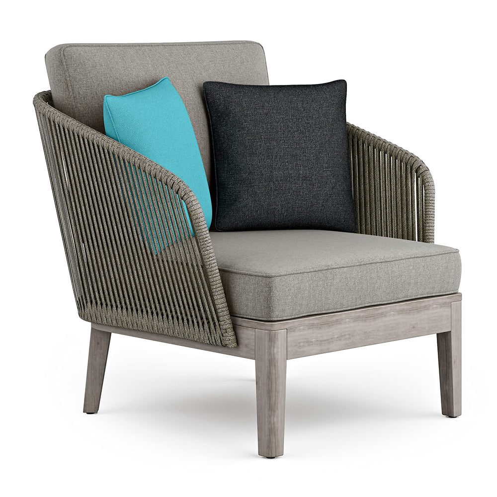 Square Contemporary Outdoor Conversation Chair - From Where - 