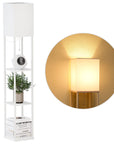 Square Standing Lamp with Shelves - From Where - 