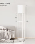 Square Standing Lamp with Shelves - From Where - 
