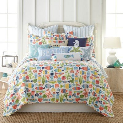 St. Anton Multi Color Fish Pillow - From Where - 