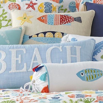 St. Anton Multi Color Fish Pillow - From Where - 