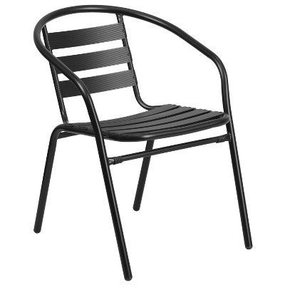 Stack Chair with Aluminum Slats - From Where - 