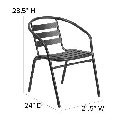 Stack Chair with Aluminum Slats - From Where - 