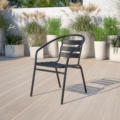 Stack Chair with Aluminum Slats - From Where - 