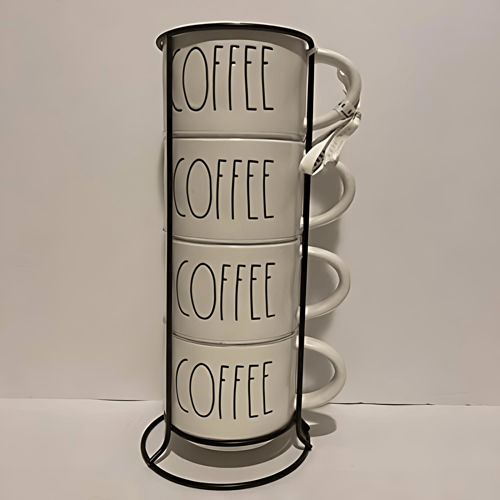 Stackable Coffee Mug (Set of 4) - From Where - 
