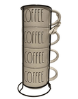 Stackable Coffee Mug (Set of 4) - From Where - 