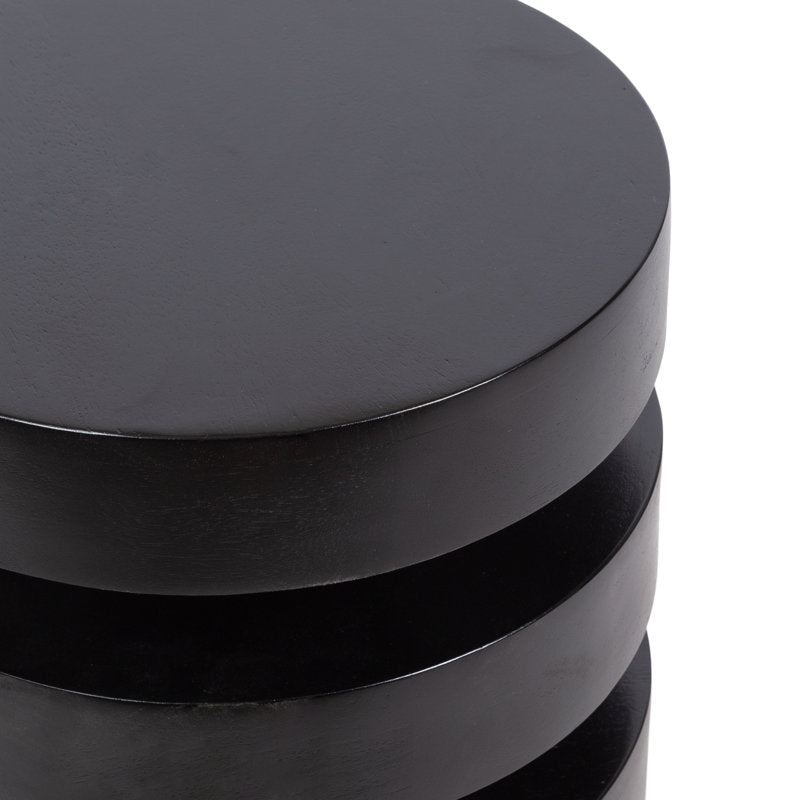 Stacked Solid Wood End Table - From Where - 