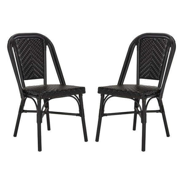 Stacking Black Side Chair Set of 2 - From Where - 