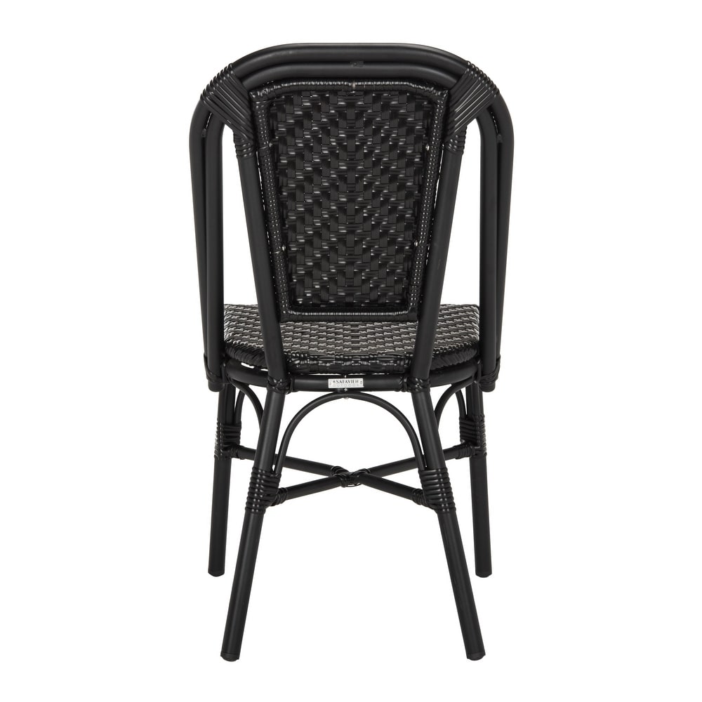 Stacking Black Side Chair Set of 2 - From Where - 