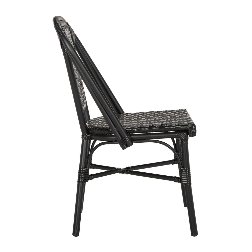 Stacking Black Side Chair Set of 2 - From Where - 