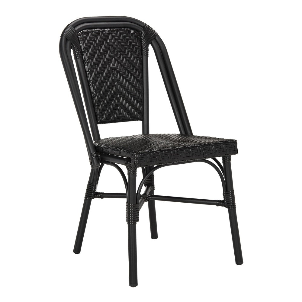 Stacking Black Side Chair Set of 2 - From Where - 
