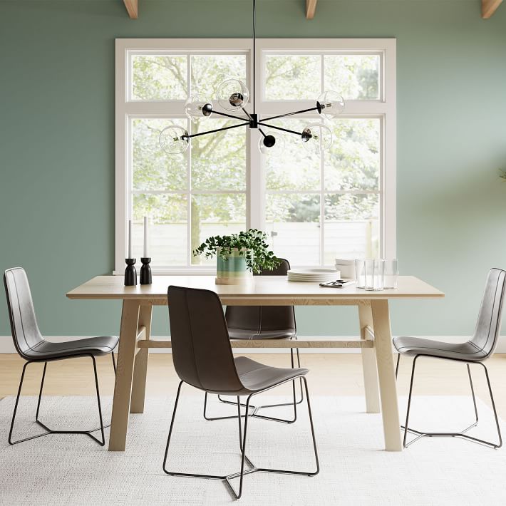 Staggered Glass 6 - Light Chandelier (37") - From Where - 