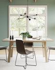 Staggered Glass 6 - Light Chandelier (37") - From Where - 