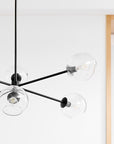 Staggered Glass 6 - Light Chandelier (37") - From Where - 