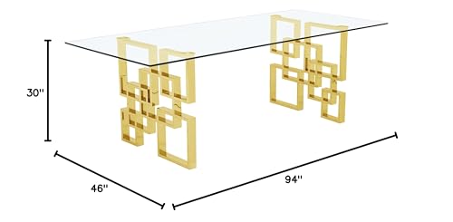 Stainless Gold Dining Table - From Where - 